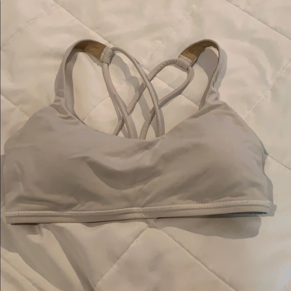Lululemon white sports bra
